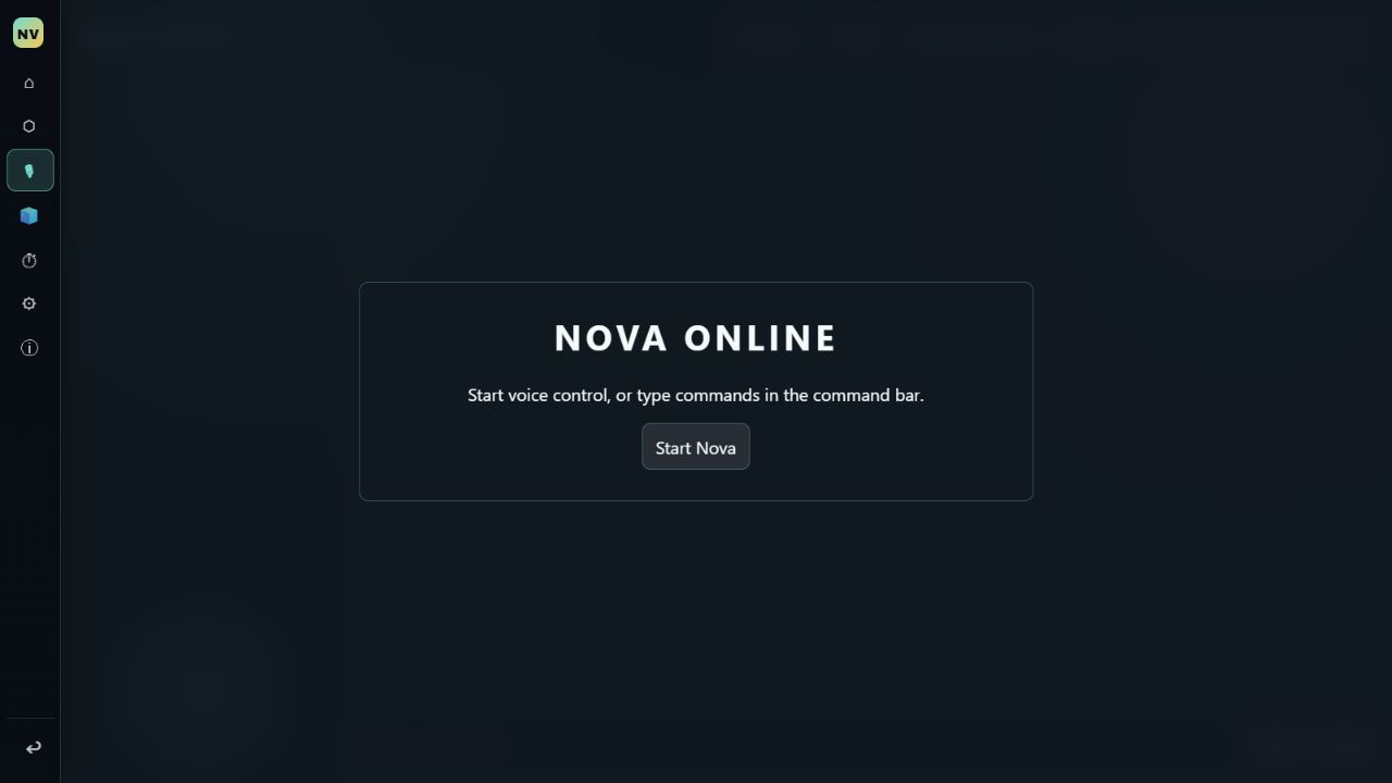 Voice view in the Nova software